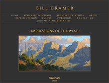 Tablet Screenshot of billcramerstudio.com